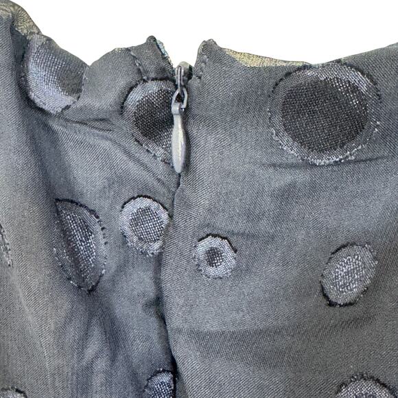 NY Collection Womens Midi Fit & Flare Dress Size Petite Medium Navy Coquette New - Picture 8 of 16